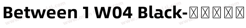 Between 1 W04 Black字体转换